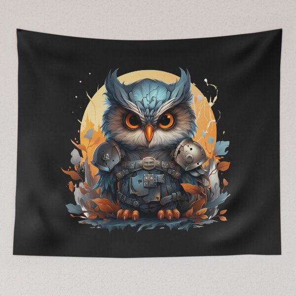 Item preview, Cute Owl in Armour designed and sold by RWT-Design.