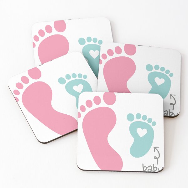 Item preview, Mom and Baby Footprint with Heart Design designed and sold by daldadesign.