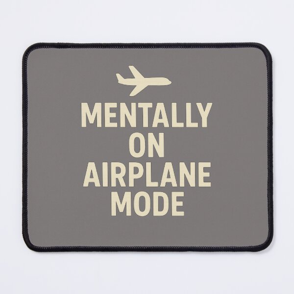 Item preview, Mentally on Airplane Mode T-shirt | Funny Travel Quote | Introvert & Nomad Lifestyle Design designed and sold by KDesignCrafts.