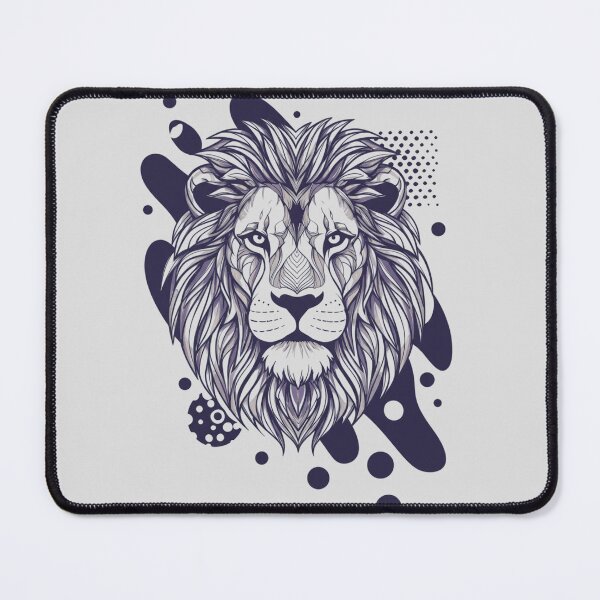Item preview, Abstract geometric detailed lion head designed and sold by ARM-Designs.