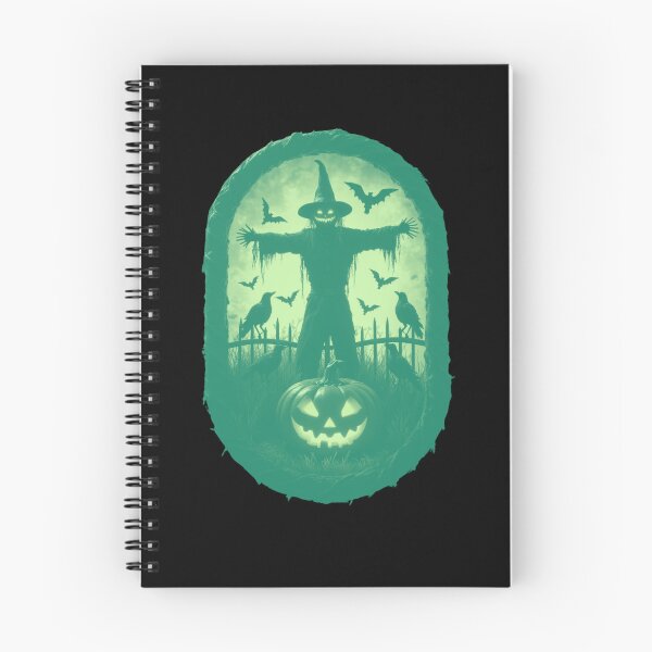 Item preview, A Sinister Scarecrow Under The Fiery Halloween Sky designed and sold by e-camelleone.