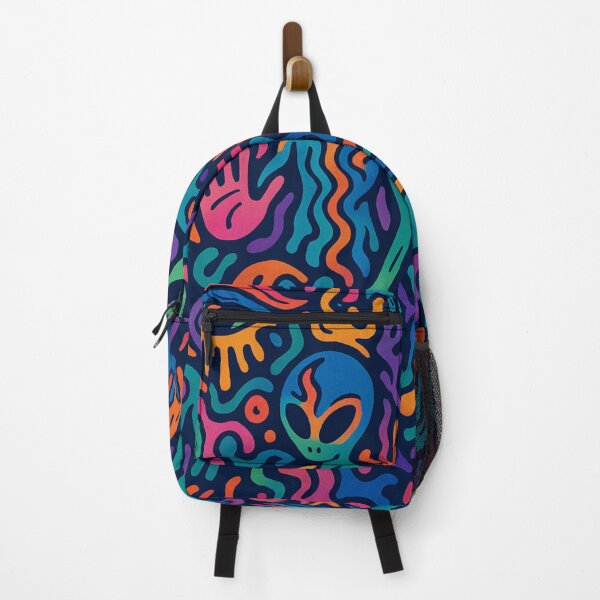 Item preview, Psychedelic Alien Streetwear Pattern designed and sold by BloomOfDesign.