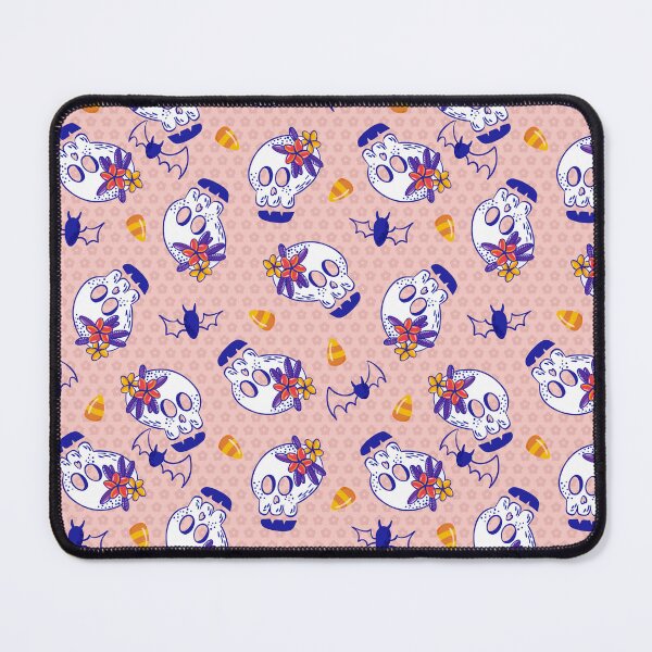 Item preview, Floral Bunch on Head Skulls and Bats Pattern designed and sold by Farissa Designs.