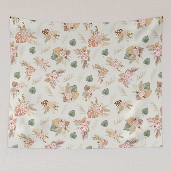 Item preview, Pampas Grass & Flowers on Off-White designed and sold by KSimpson838.