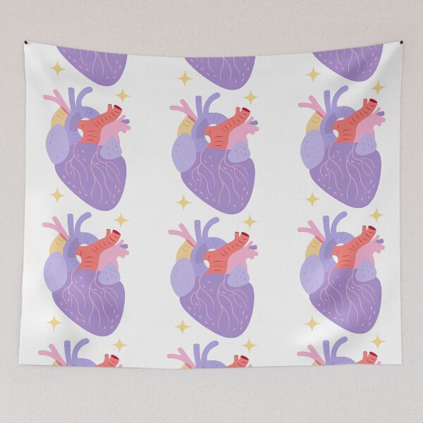 Item preview, Anatomical Heart Colorful Artistic Design designed and sold by ArtfulWeave.