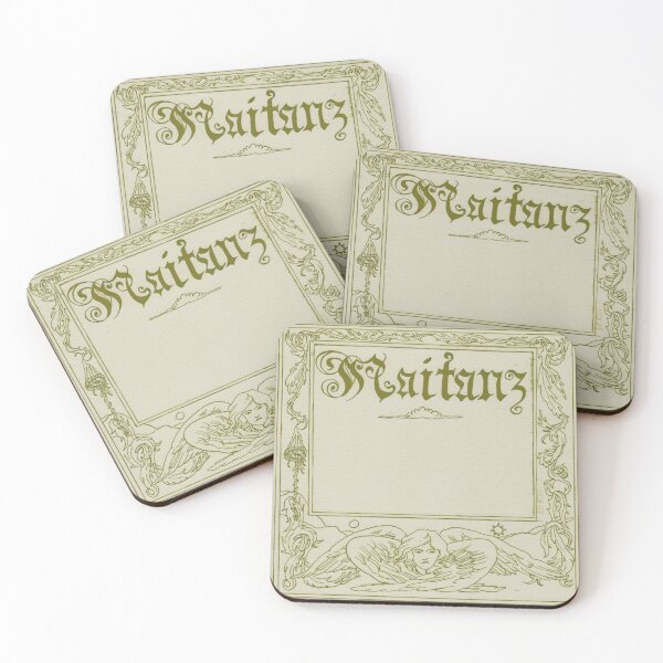 Item preview, Maitanz, Art Nouveau May Dance Invitation Card, in Olive Green designed and sold by fishboii.