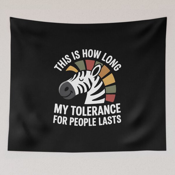 Item preview, This is How Long My Tolerance for People Lasts - This gift is perfect for introverts, sarcasm lovers, and anyone who quickly runs out of patience with people. designed and sold by ZyziowskyArt.