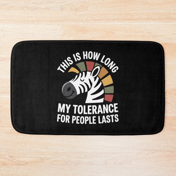 Item preview, This is How Long My Tolerance for People Lasts - This gift is perfect for introverts, sarcasm lovers, and anyone who quickly runs out of patience with people. designed and sold by ZyziowskyArt.