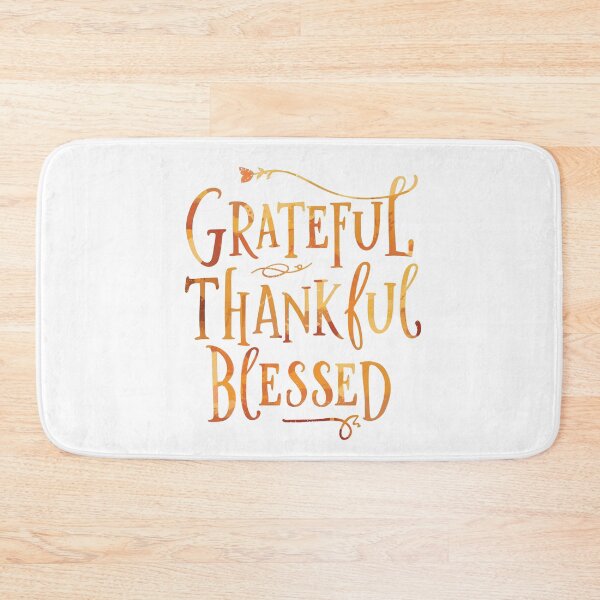 Item preview, Grateful, Thankful, Blessed – Autumn Quote Design designed and sold by Pixel--Threads.