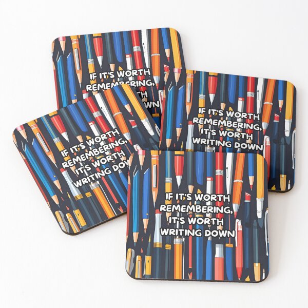Item preview, Motivational Writing Quote – If It’s Worth Remembering, It’s Worth Writing Down designed and sold by NineRudolph.