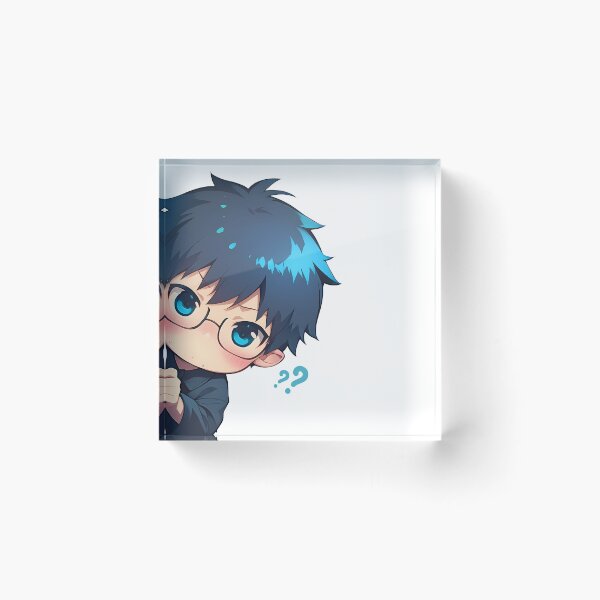 Item preview, Yukio Okumura Blue Exorcist Chibi Kawaii Peeker Anime designed and sold by HumbertoValveno.