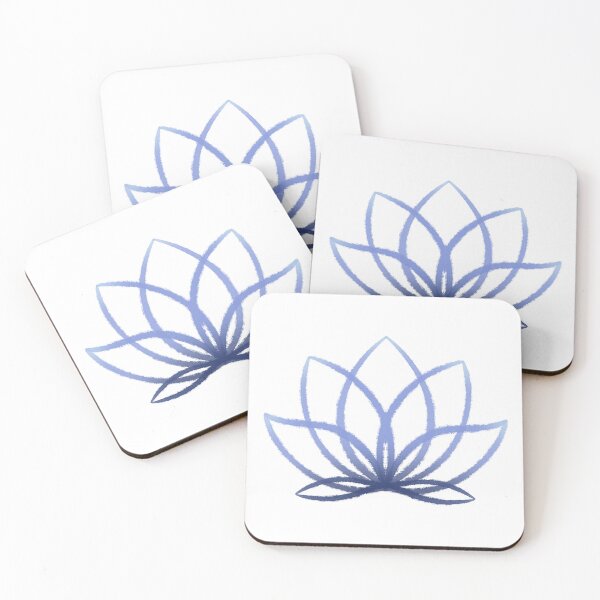 Item preview, Blue Lotus Outline designed and sold by Tigerlilly Designs.