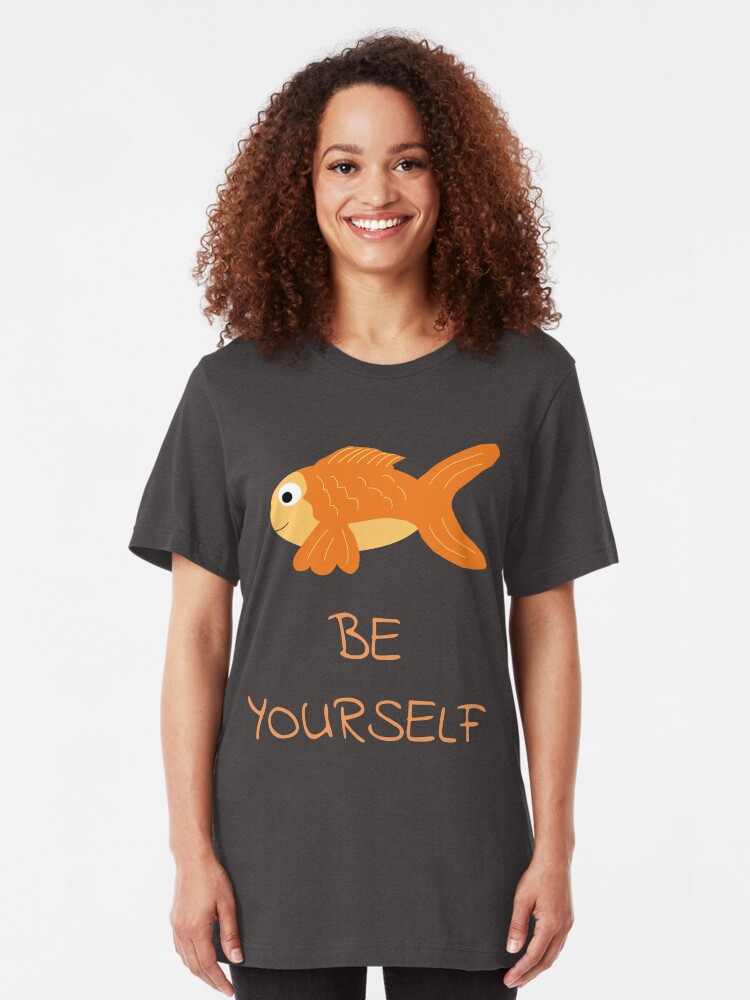 Alternate view of The Be Yourself Fish Slim Fit T-Shirt