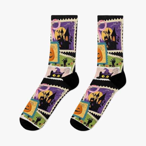 Item preview, Copy of Halloween Postage Stamps , Cute Ghost, Skeletons, Pumpkin & Black Cat designed and sold by KolorellaS.