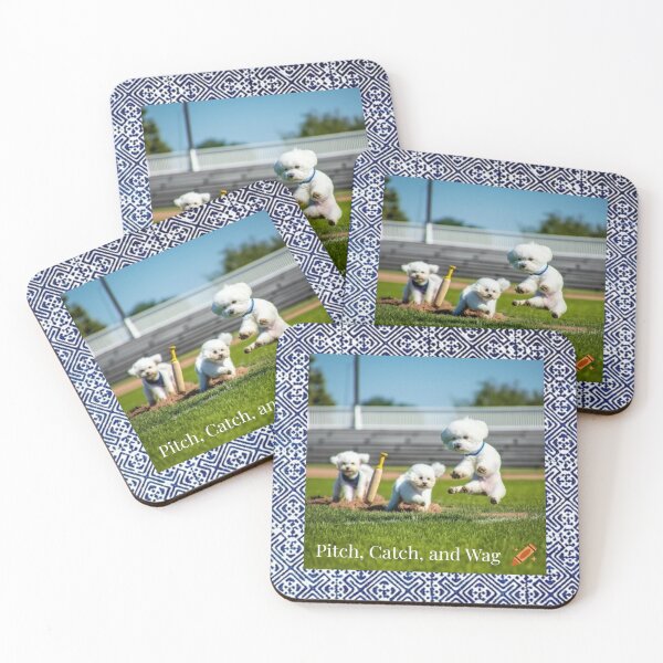 Item preview, Pitch, Catch and Wag – Playful Dogs Baseball with Hmong Tribal Vibes designed and sold by PimTribe.