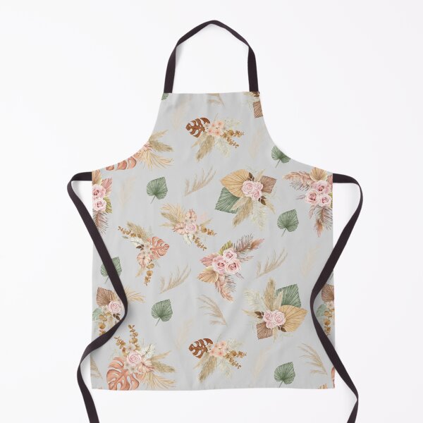 Item preview, Pampas Grass & Flowers on Light Gray designed and sold by KSimpson838.