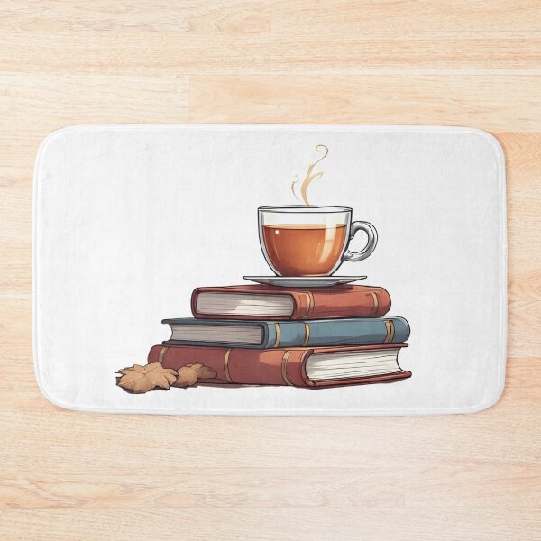 Item preview, Cozy Autumn Tea Cup with Books – Seasonal Fall Aesthetic designed and sold by Pixel--Threads.