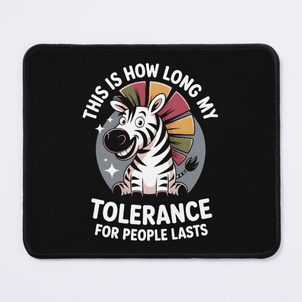 Item preview, This is How Long My Tolerance for People Lasts - This gift is perfect for introverts, sarcasm lovers, and anyone who quickly runs out of patience with people. designed and sold by ZyziowskyArt.
