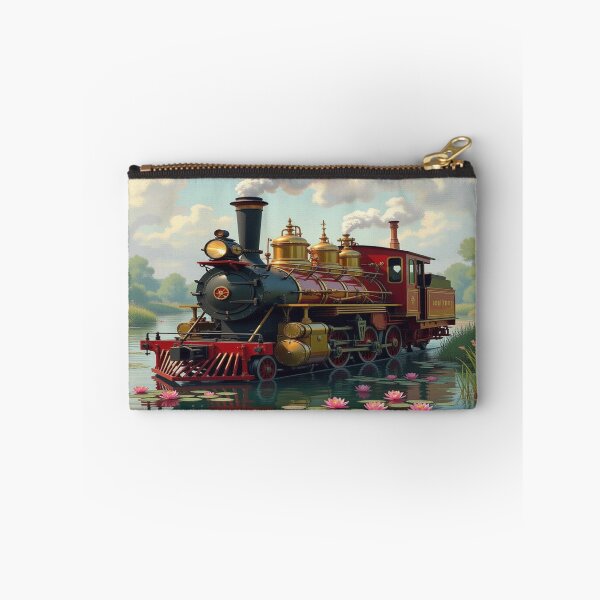 Item preview, SteamDreams in MonetMood – Vintage Train meets Waterlily Fantasy & NatureGlow designed and sold by FotoworldEdel.