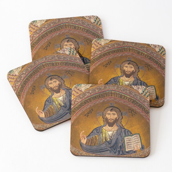 Item preview, Christ Pantocrator Mosaic Apse of the Cefalù Cathedral designed and sold by GuyBlank.