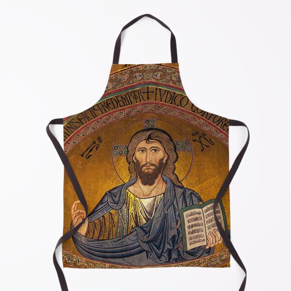 Item preview, Christ Pantocrator Mosaic Apse of the Cefalù Cathedral designed and sold by GuyBlank.