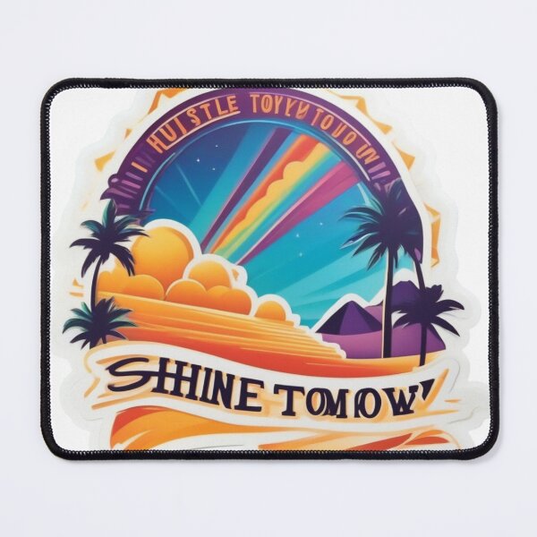 Item preview, Shine Tomorrow – Motivational Sunset Design designed and sold by KawaiiNestching.