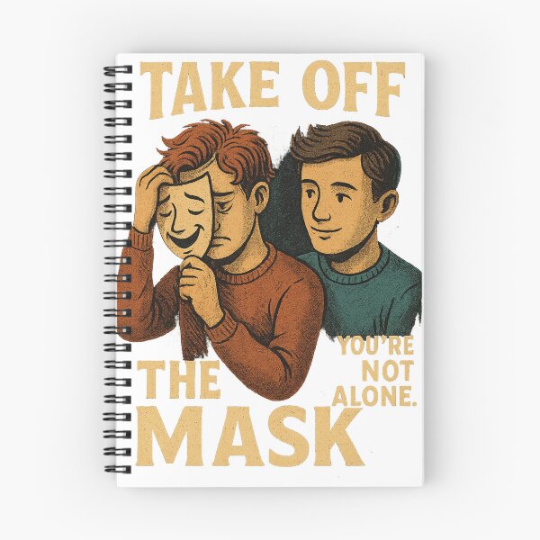 Item preview, Mask Off – It’s Okay Not to Be Okay | Mental Health Awareness Comic Design designed and sold by Not-Only-You.