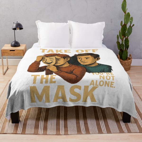 Item preview, Mask Off – It’s Okay Not to Be Okay | Mental Health Awareness Comic Design designed and sold by Not-Only-You.