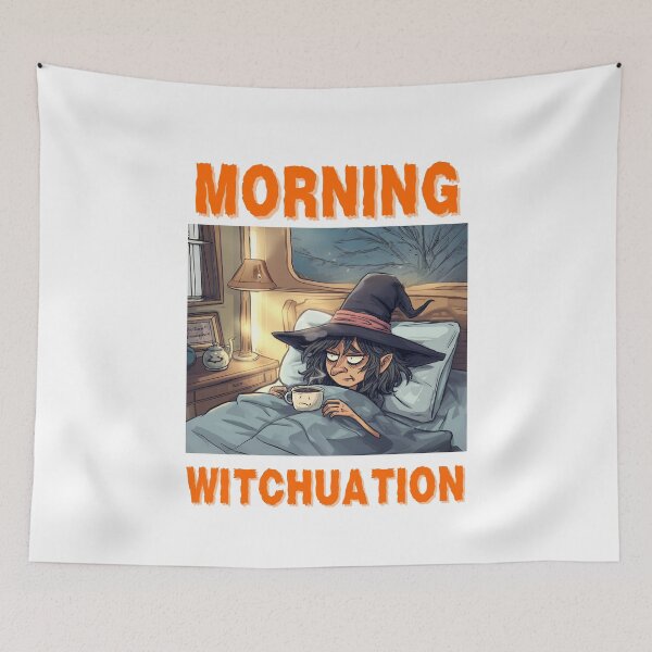 Item preview,  Morning Witchuation Funny Coffee Witch Halloween design designed and sold by JAGA-ALIME.