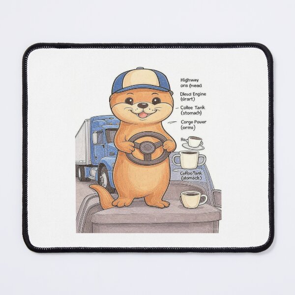 Item preview, Funny Otter Trucker – Rest Stop Humor designed and sold by SHOP SOUS⭐⭐⭐⭐⭐.