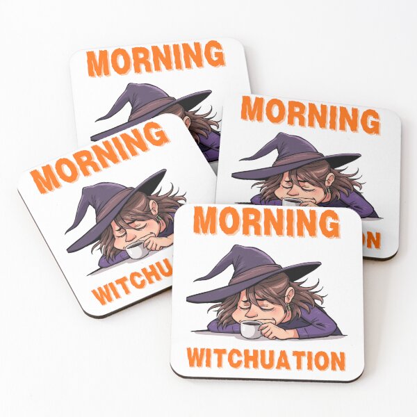 Item preview, Morning Witchuation Funny Coffee Witch Halloween design designed and sold by JAGA-ALIME.