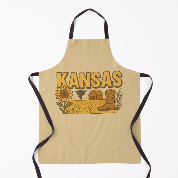 Item preview, Kansas Typography Sunflower Wheat Prairie Culture Design designed and sold by NovaMoodCo.