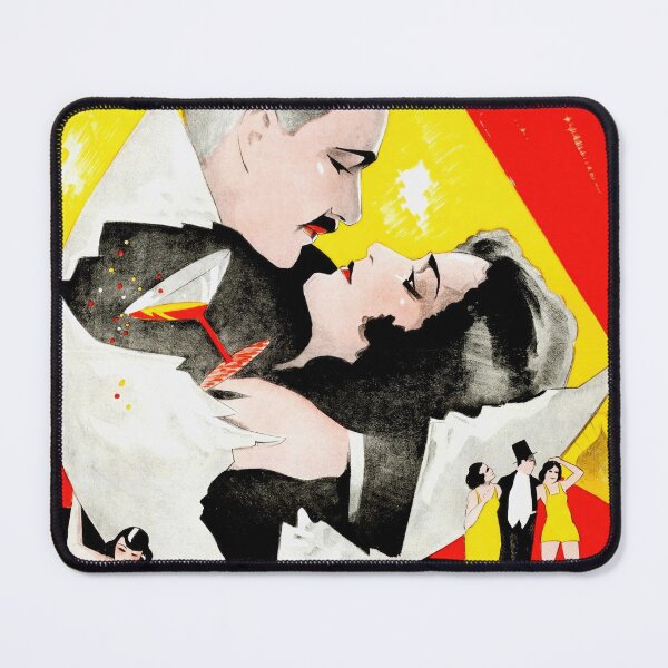 Item preview, Vintage Art Deco Movie Poster | Livets Gyckelspel | Merry-Go-Round | 1920s Cinema Art & Romantic Geometric Design designed and sold by artofuniverse.