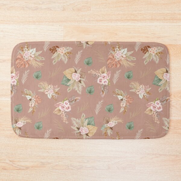 Item preview, Pampas Grass & Flowers on Pinkish Brown designed and sold by KSimpson838.