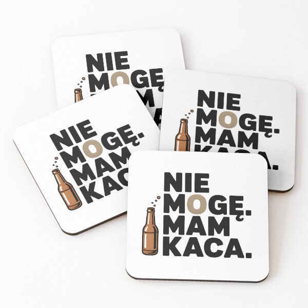 Item preview, Nie mogę. Mam kaca. – Funny Hangover Polish Typography Design designed and sold by WinkWild.