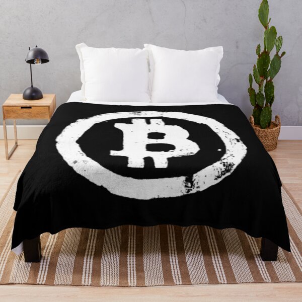 Item preview, Bitcoin Grunge Logo White designed and sold by CyberRex.