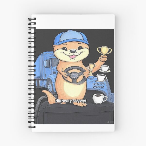 Item preview, Highway Otter – Cute Trucker Design designed and sold by SHOP SOUS⭐⭐⭐⭐⭐.