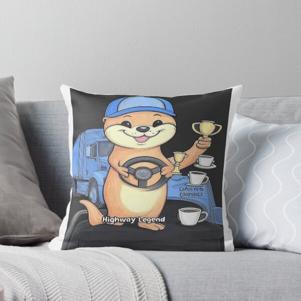 Item preview, Highway Otter – Cute Trucker Design designed and sold by SHOP SOUS⭐⭐⭐⭐⭐.