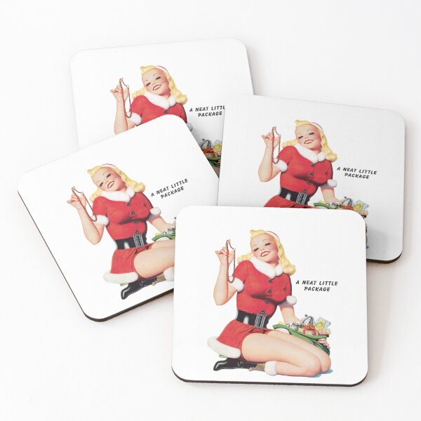 Item preview, A Neat Little Package Pin-up Art by Enoch Bolles - Beautiful Christmas Art - Classic Illustration Holiday Pin-Up Girl designed and sold by centuryretromedia.