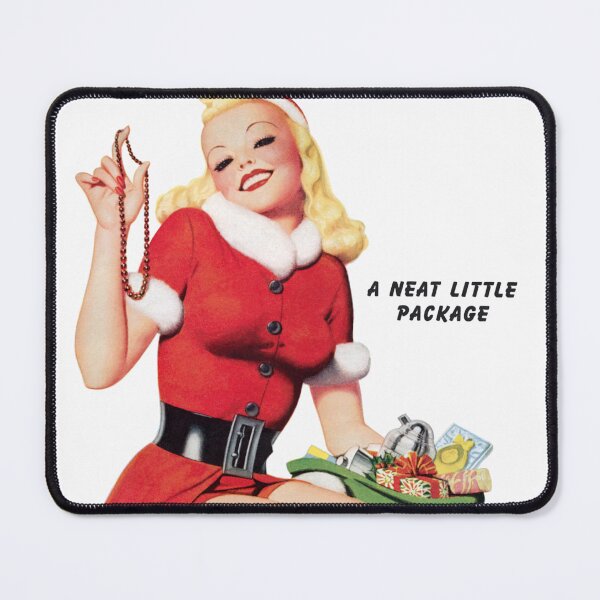 Item preview, A Neat Little Package Pin-up Art by Enoch Bolles - Beautiful Christmas Art - Classic Illustration Holiday Pin-Up Girl designed and sold by centuryretromedia.