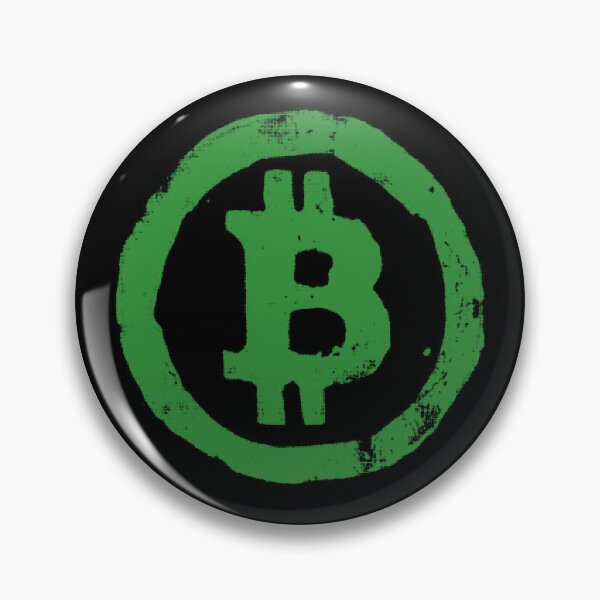 Item preview, Bitcoin Grunge Logo Green designed and sold by CyberRex.