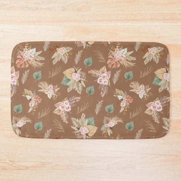 Item preview, Pampas Grass & Flowers on Brown designed and sold by KSimpson838.
