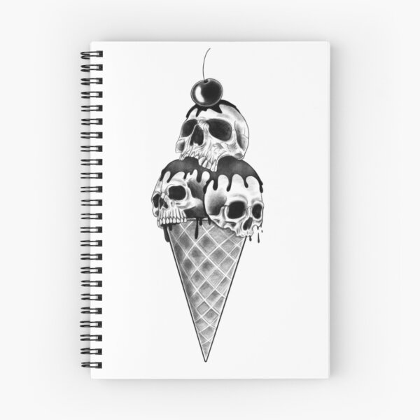 Item preview, Skull Ice Cream – Creepy Halloween Design designed and sold by AlshaayArt.
