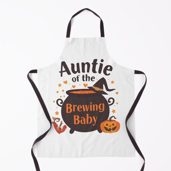 Item preview, . Auntie of the Brewing Baby – Witchy Halloween Announcement designed and sold by WePlay2gether.