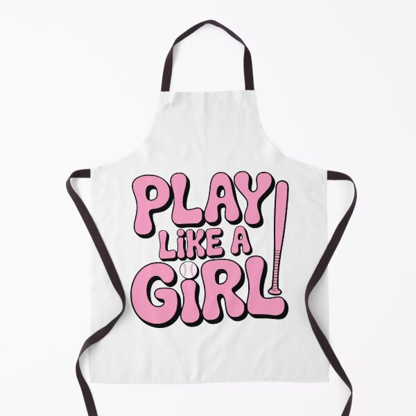 Item preview, Play Like A Girl! Pink Baseball Girl designed and sold by PMCreative.