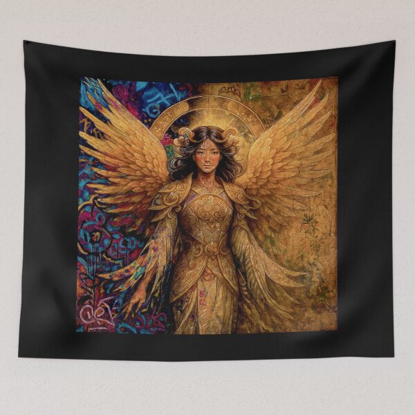 Item preview, Pop Art Golden Colorful Angel #3 designed and sold by Helios Be. Lavsh.