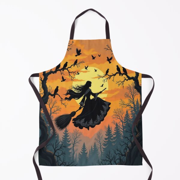 Item preview, WitchFlight Sunset – Mystic Forest Vibes with RavenGlow & MagicSilhouette designed and sold by FotoworldEdel.