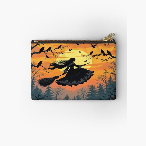 Item preview, WitchFlight Sunset – Mystic Forest Vibes with RavenGlow & MagicSilhouette  designed and sold by FotoworldEdel.