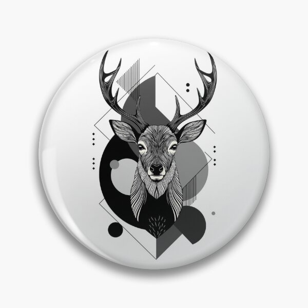 Item preview, Abstract Geometric Deer Head designed and sold by ARM-Designs.