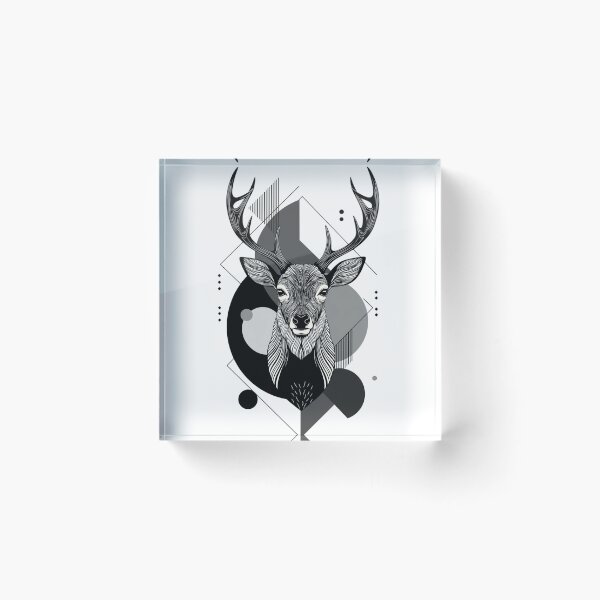 Item preview, Abstract Geometric Deer Head designed and sold by ARM-Designs.
